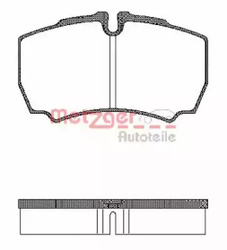 Комплект тормозных колодок METZGER 0849.00